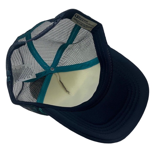 Rocky Mountain National Park Men's Retro Vintage Foam Trucker Hat Cap in Navy - Picture 4 of 4